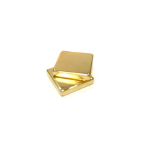Gold Coated strong block neodymium magnet for jewelry